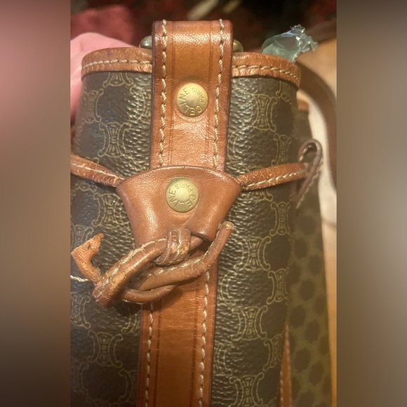 Authentic Celine Vintage Macadam Bucket Bag - Picture 9 of 10
